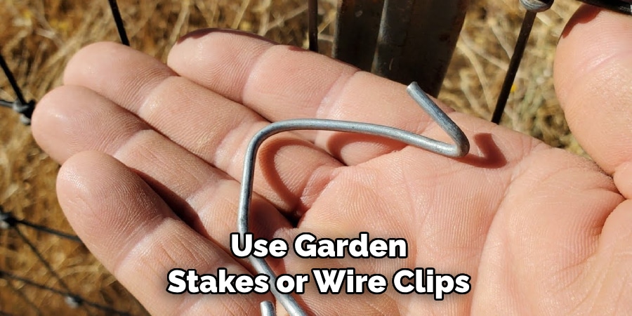 Use Garden
Stakes or Wire Clips