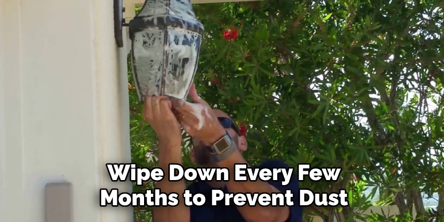 Wipe Down Every Few
Months to Prevent Dust