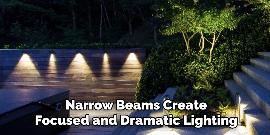 Narrow Beams Create
Focused and Dramatic Lighting