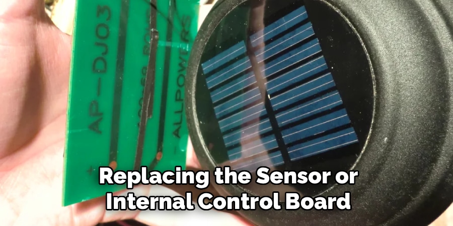 Replacing the Sensor or
Internal Control Board