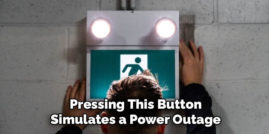 Pressing This Button
Simulates a Power Outage